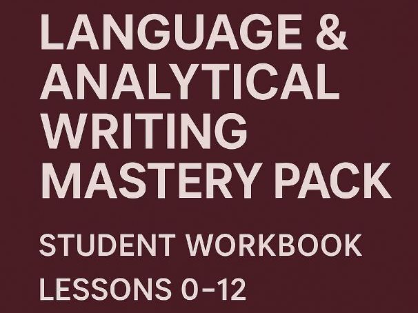Analytical Writing Mastery Pack Student