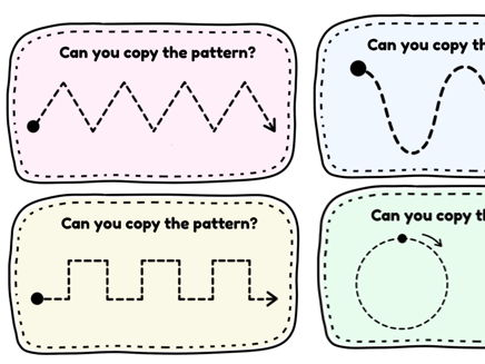 Pre-Writing Pattern Cards – Mark Making & Fine Motor