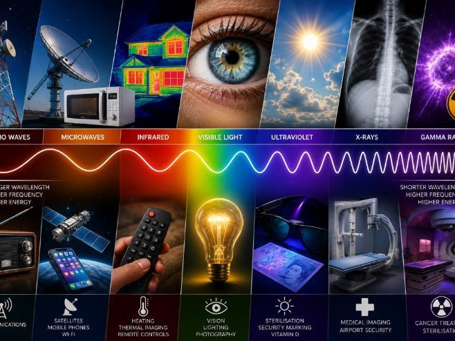 GCSE Physics: The Electromagnetic Spectrum – Waves, Uses & Hazards | Complete Lesson Pack