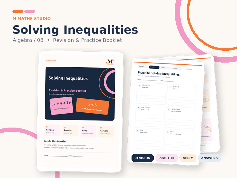Solving Inequalities | Revision Booklet