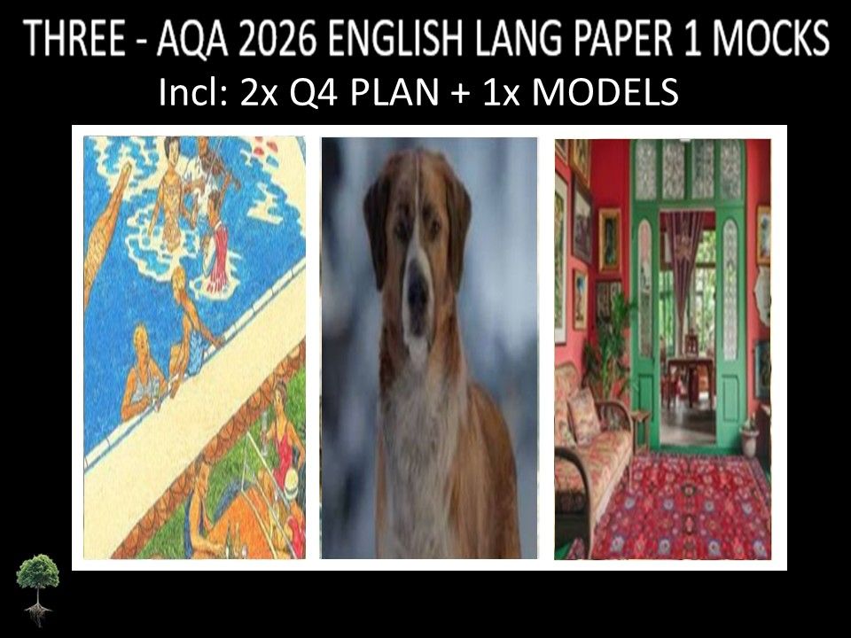 THREE - AQA PAPER 1 | 2026 FULL MOCKS | Q4 PLAN | MODELS