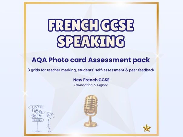 Photo card Assessment pack – French GCSE speaking (AQA)