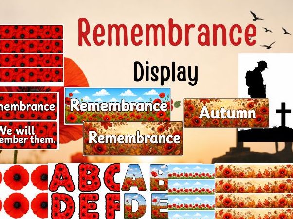 Remembrance themed display pack