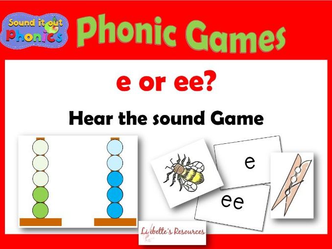 E or EE Phonics Game: Hear the Sound