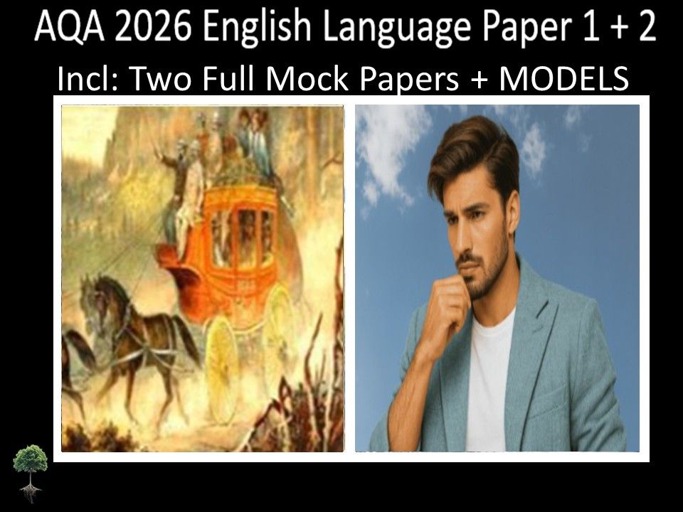 Two AQA 2026 English Language Paper 1 + 2 Mocks | MODELS