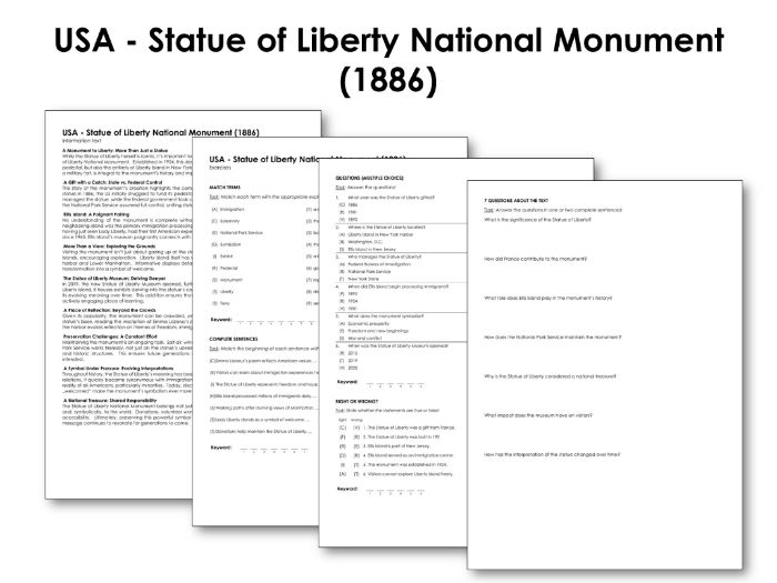 USA - Statue of Liberty National Monument (1886) | Teaching Resources