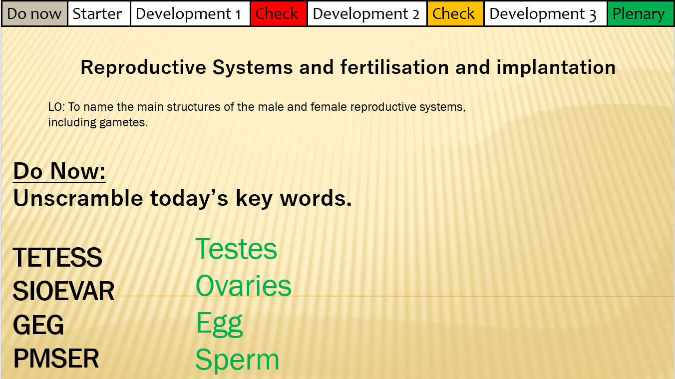 10.2.2 , 10.2.3 Reproductive systems AND Fertilisation and implantation ...