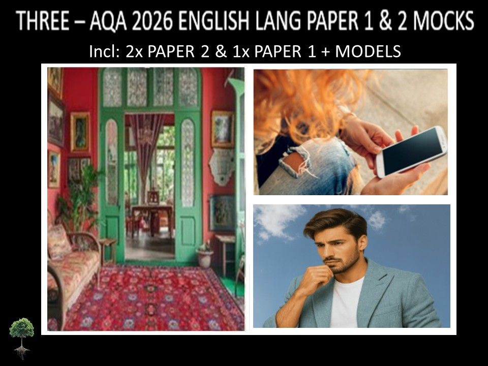 THREE - AQA PAPER 1 & 2 | 2026 FULL MOCKS | MODELS