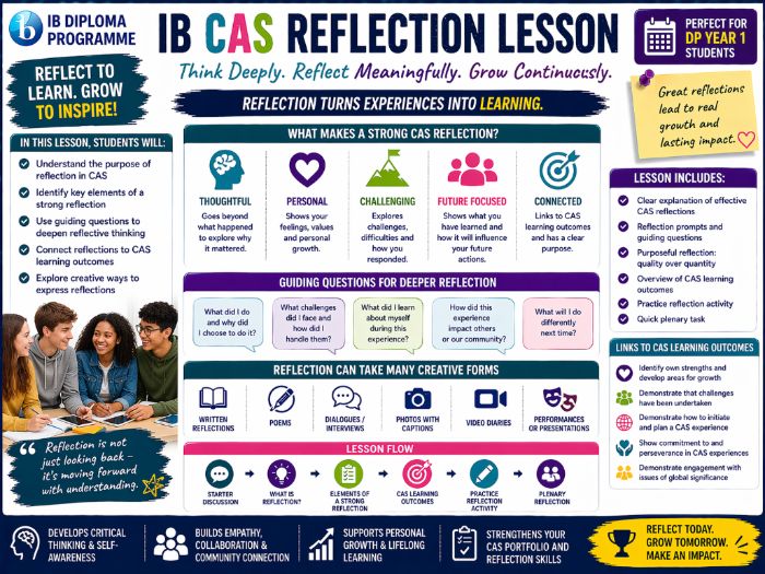IB CAS Reflections Lesson – How to Write Effective CAS Reflections (IB Diploma Programme)