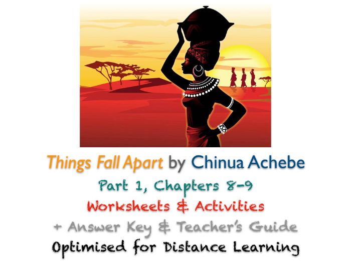 Things Fall Apart (Chinua Achebe) Ch. 8-9 - Allusions - Activities + ANSWERS
