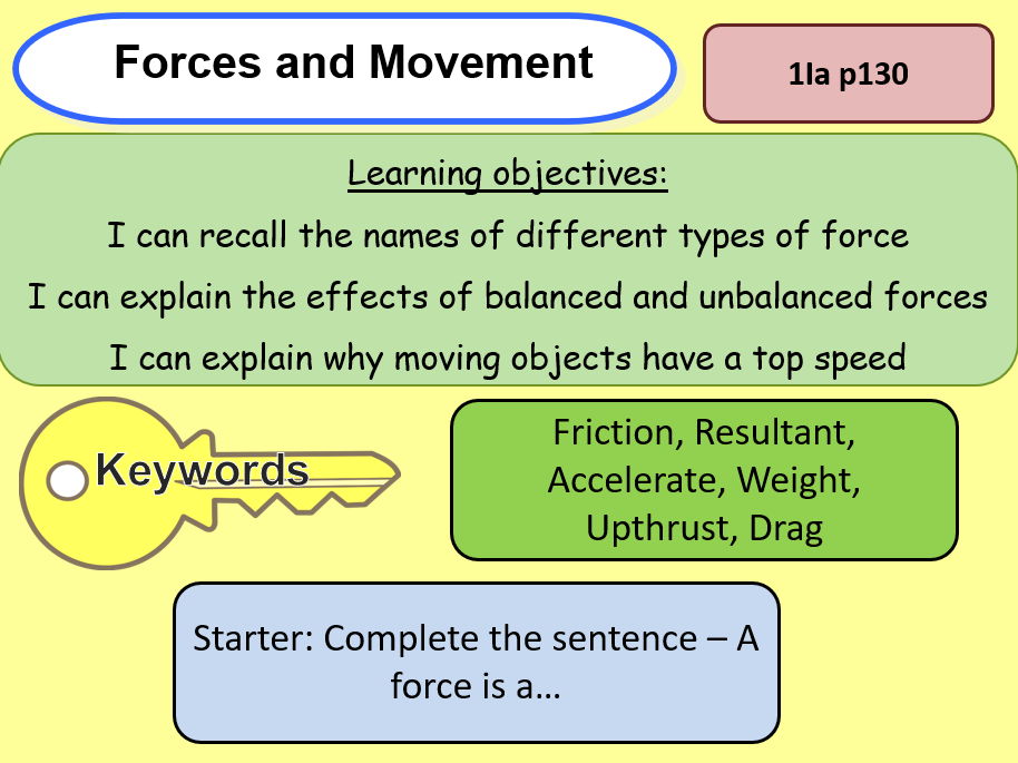Exploring Science 9I1 Forces and Motion