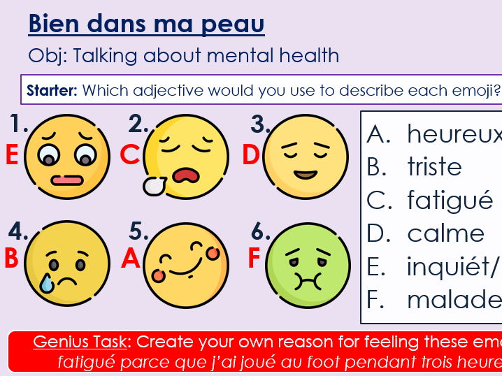 NEW 2026 GCSE French. Foundation/ Vert. Module 4: Unit 2. Bien dans ma peau
