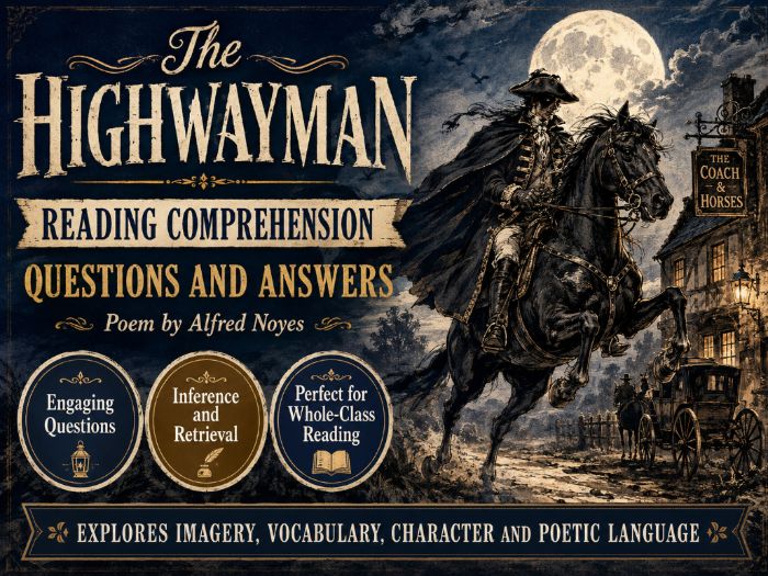 The Highwayman (Poem) - Comprehension - UKS2