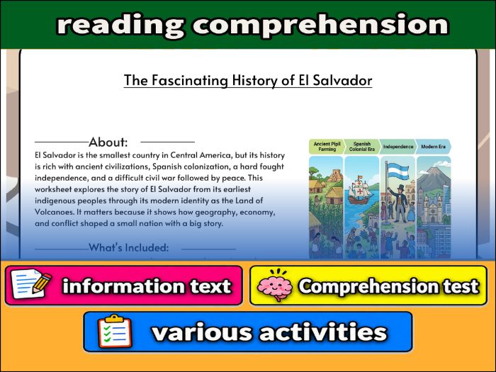 The Fascinating History of El Salvador & Comprehension Test