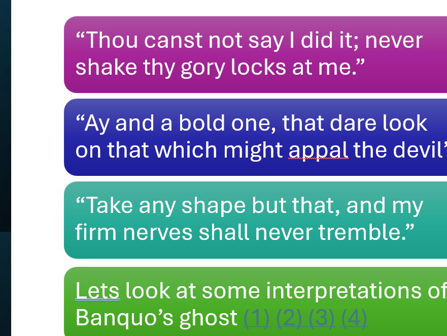 Macbeth - Themes for Class Discussion