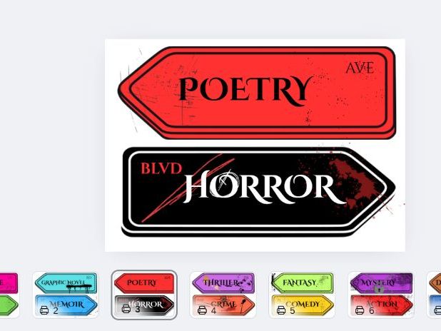 Genre Sign Posts - Classroom Display