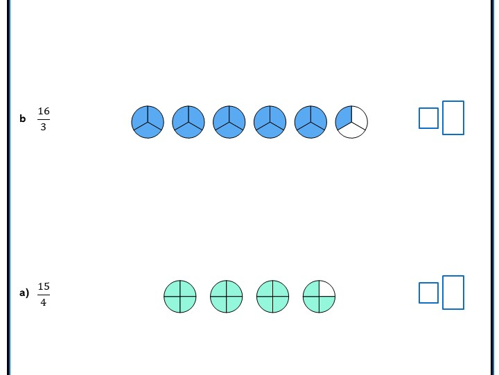 Fraction Improper to Mixed Numbers