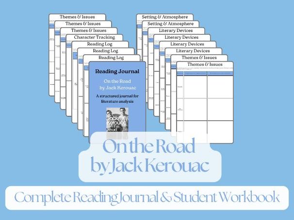 On The Road by Jack Kerouac – Complete Reading Journal & Study Guide