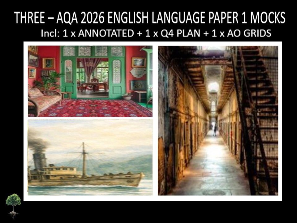 THREE - AQA PAPER 1 | 2026 FULL MOCKS | ANNOTATED | Q4 PLAN | AO GRIDS