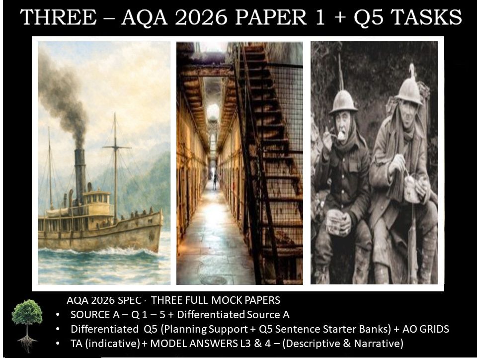 THREE - PAPER 1 | 2026 FULL MOCKS | Q5 TASKS