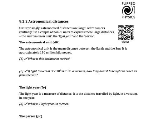 Astronomical distances