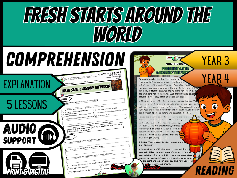Fresh Starts Around the World | Reading Comprehension | Year 3/4