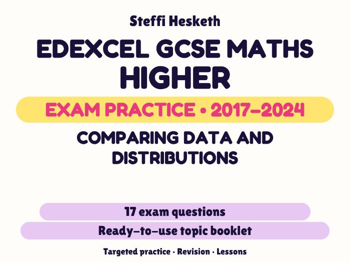 Edexcel GCSE Maths Higher: Comparing data and distributions Exam Questions | 2017-2024