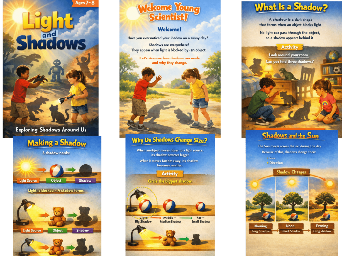 Light and Shadows | Fun Physics Activities for Kids