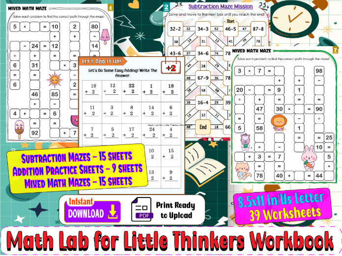 Math Lab for Little Thinkers Workbook
