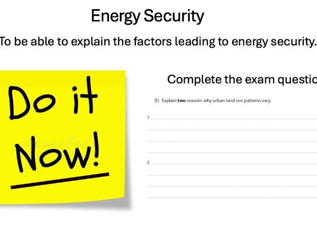 L20 Energy Security - Edexcel iGCSE Geography