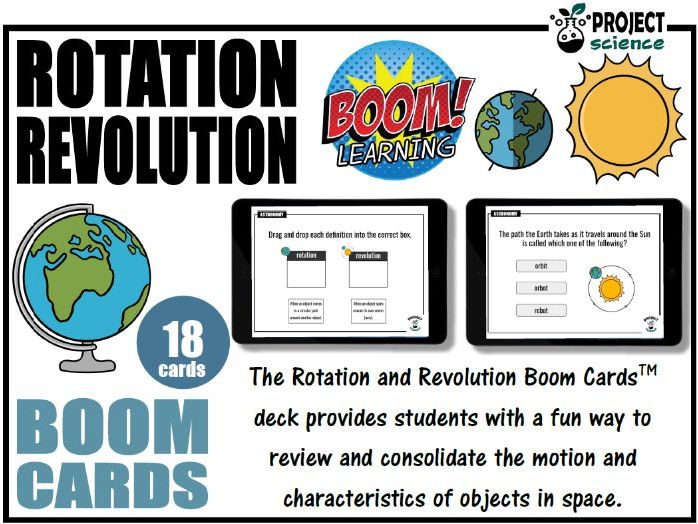 Rotation and Revolution Boom Cards™ - Distance Learning