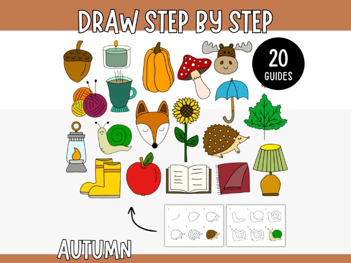 How to Draw Autumn - 20 Step-by-Step Guides for Kids