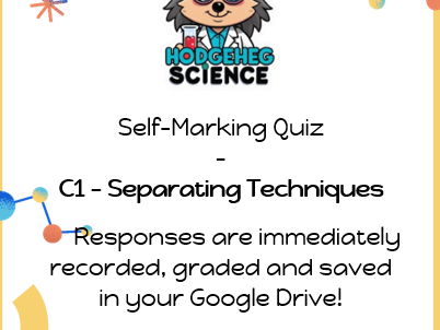 GCSE AQA Chemistry: Separating Techniques Quiz (Self-Marking)