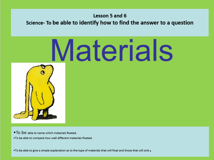 Science Materials PPT Year 1