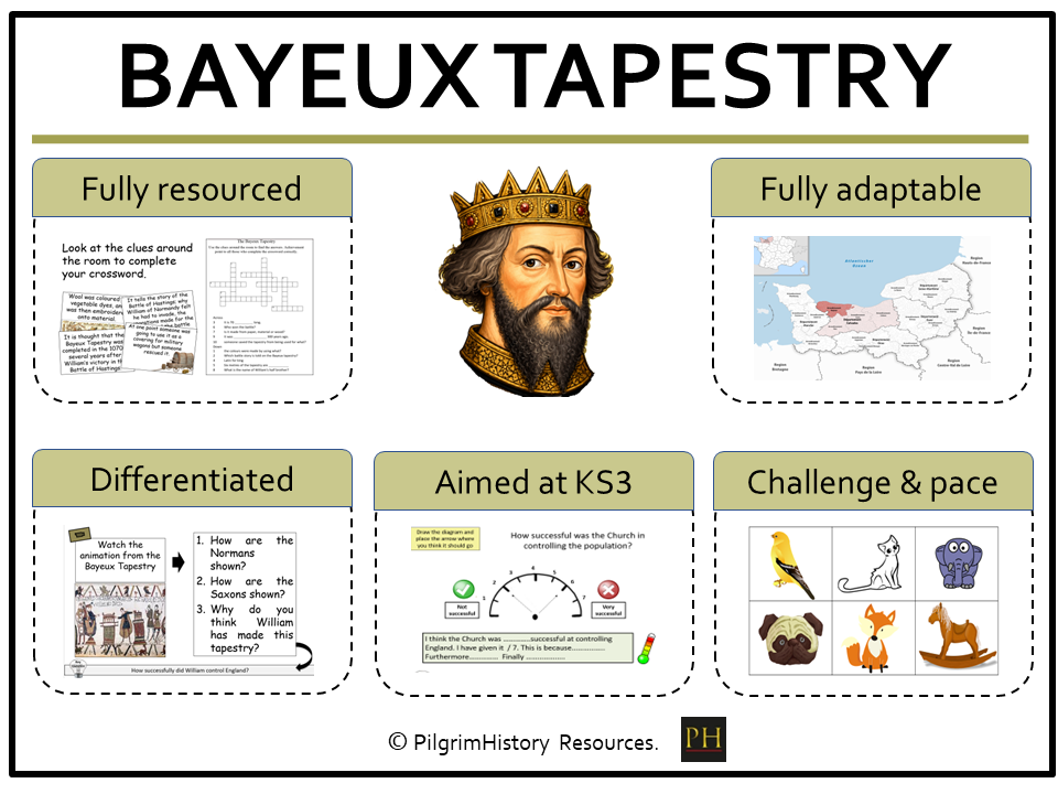 KS3 History: The Bayeux Tapestry - Historical Evidence Investigation