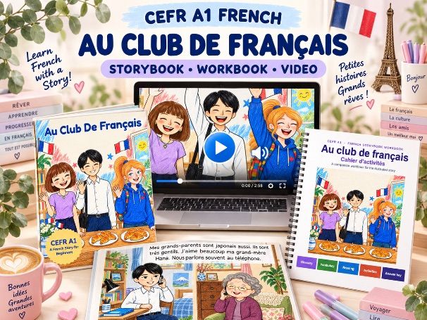 KS3 French La Famille | Reading Story, Workbook & Video | Family & Friends