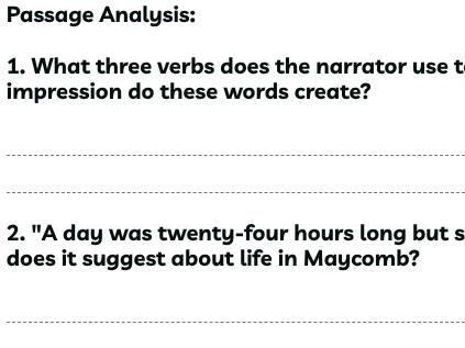 To Kill A Mockingbird - Chapter 1