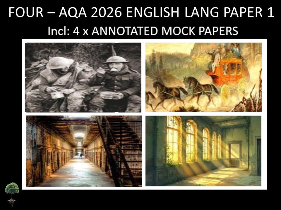 Four AQA 2026 English Language Paper 1 Mocks | Annotated