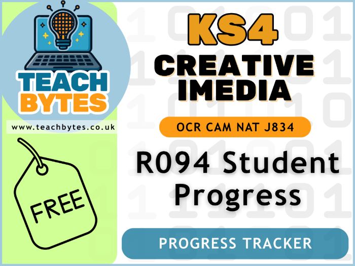 FREE! Creative iMedia R094 NEA Progress Tracker