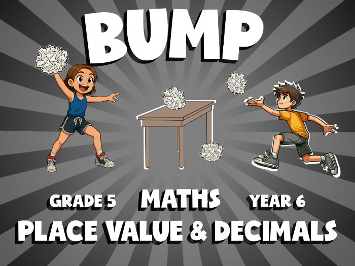 Place Value & Decimals BUMP Maths Game | No-Prep Year 6 Review Activity