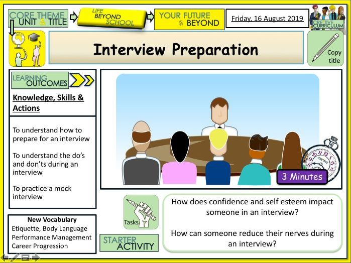 Interview Preparation + Careers