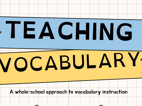 Teaching Vocabulary CPD