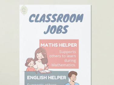 Classroom Jobs Display