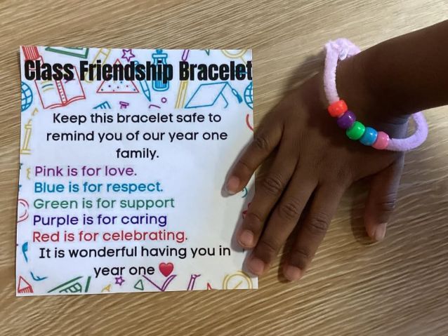 Class friendship bracelet