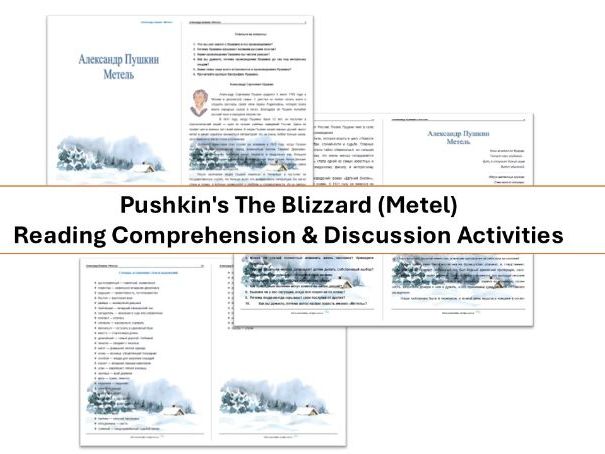 Pushkin's The Blizzard (Metel) – Reading Comprehension & Discussion Activities