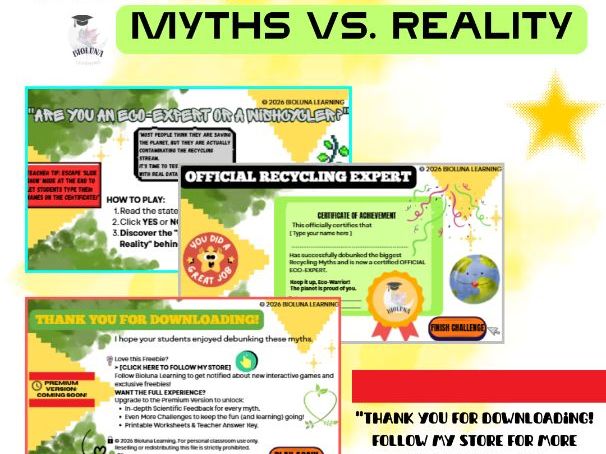 UK: FREE Recycling Myths vs Reality | Interactive Game