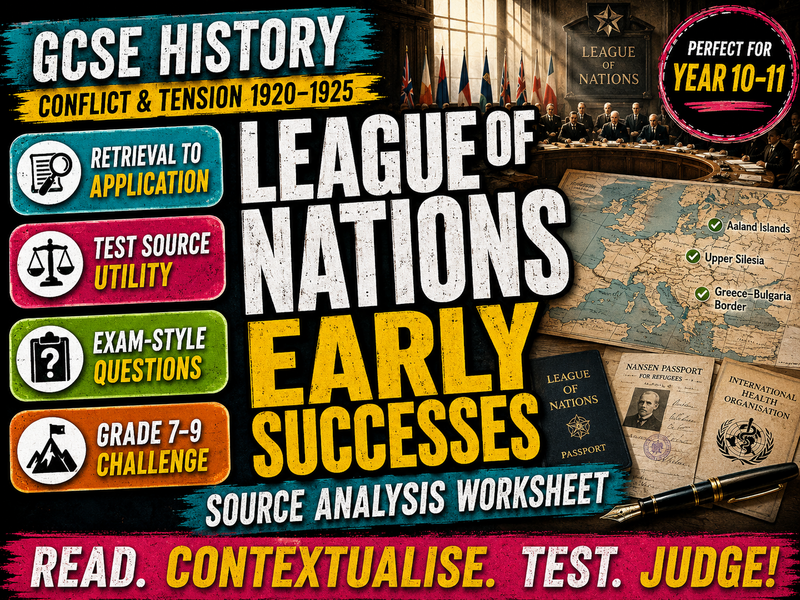 GCSE History - Conflict and Tension 1920-1925