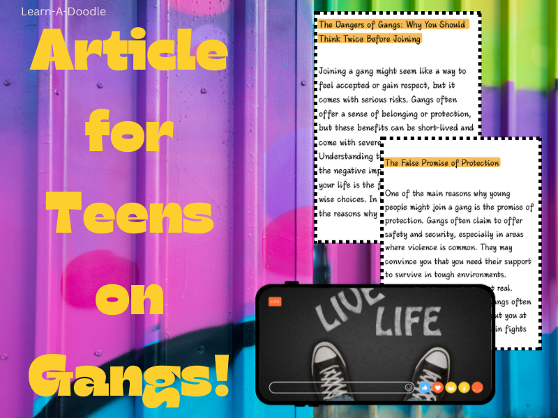 Think Twice About Gangs: An Informative Article for Teenagers