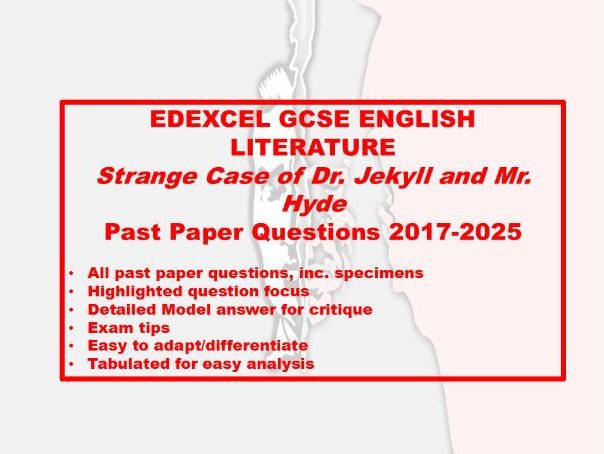 Jekyll and Hyde Past Paper Qs 2017-2025