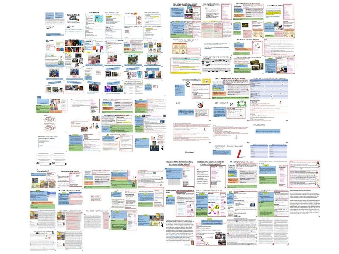 A-LEVEL SOCIOLOGY INTRO LESSONS - nature vs nurture, functionalism, marxism, feminism, QUIZ & ANSWERS